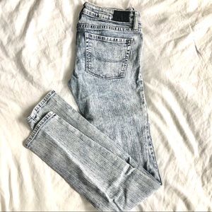 Bullhead Solana Skinny Acid Wash Jeans